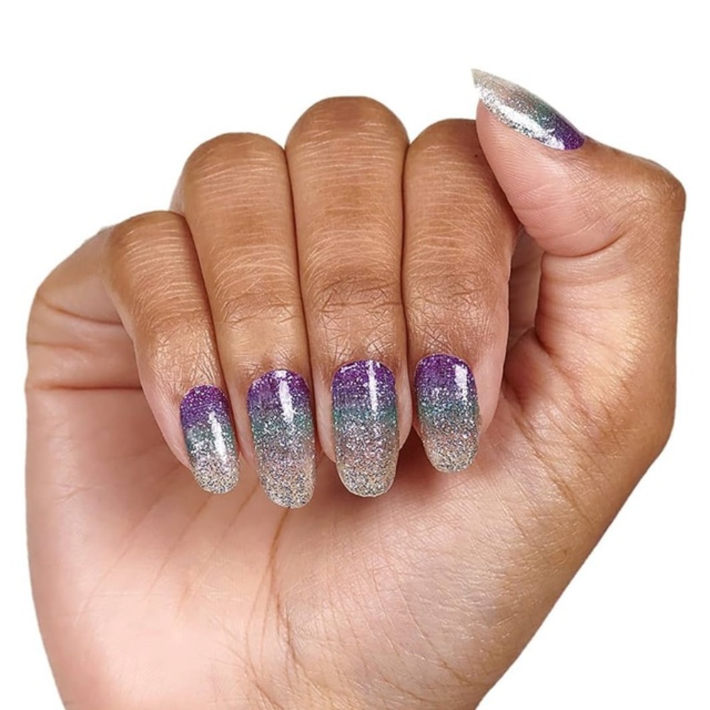 Color Street Pacific Waters glitter nail polish strips (Retired) NWT